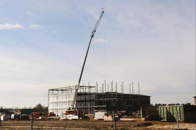November 2024 construction operations for Fort McCoy East Barracks Project