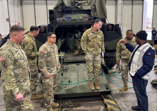 Army’s top sustainer,‍ top⁣ operations officer in Europe visit APS-2 site in Mannheim