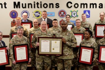 Joint Munitions Command, 14 of its subordinate organizations receive Army Superior Unit Award