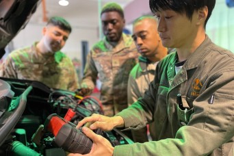 Torii Station, Japan -- U.S. Army Garrison Okinawa’s Better Opportunities for Single Soldiers program hosted a car care event at the Torii Auto Skills C...