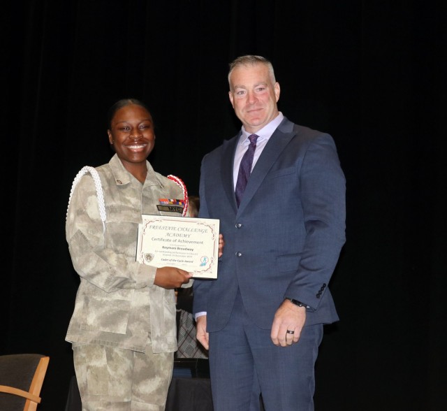 Female Freestate Cadet with certificate