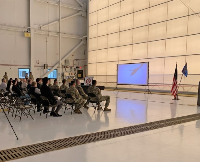 Special Operations hangar complete: On April 9, a ribbon cutting took place for a two-bay hangar for the Special Operations Aviation Command flight detachment. The structure included the construction of access aprons and improved taxiways.