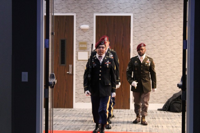 Patrick Franklin served as the master of ceremonies and Chaplain Maj. Ryan Pearse the performed benediction. YPG’s Color Guard, made up of Soldiers from the Airborne Tests Force kicked off the formal ceremony. Staff Sgt. Xavier Rey, Staff Sgt....