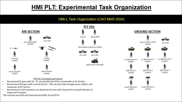 Figure 1 — RAS Platoon Experimental Task Organization