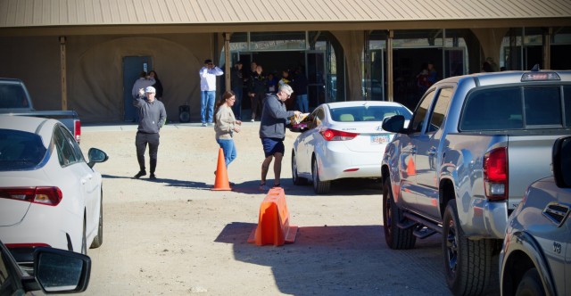 Fort Irwin Community Volunteers distribute thousands of donated toys collected by The High Desert Mopars Car Club January 11th, 2025 for &#34;Christmas in January.&#34; The club collects donations while participating in Southern California car...