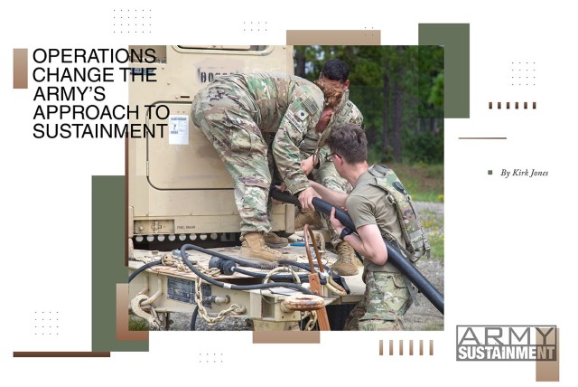 Army air traffic controllers assigned to Foxtrot Company, 2nd Battalion, 3rd General Support Aviation Regiment, 3rd Combat Aviation Brigade, install a power cable to a generator during Joint Readiness Training Center rotation 24-11 at Fort...