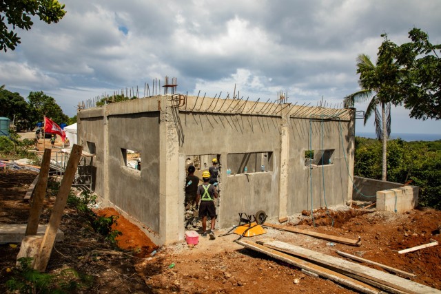 U.S. Army engineers with the 84th Engineer Battalion, 130th Engineer Brigade, 8th Theater Sustainment Command build a disaster relief warehouse during Salaknib 2024 in Itbayat, Philippines, June 6, 2024. Salaknib is an annual exercise between the...