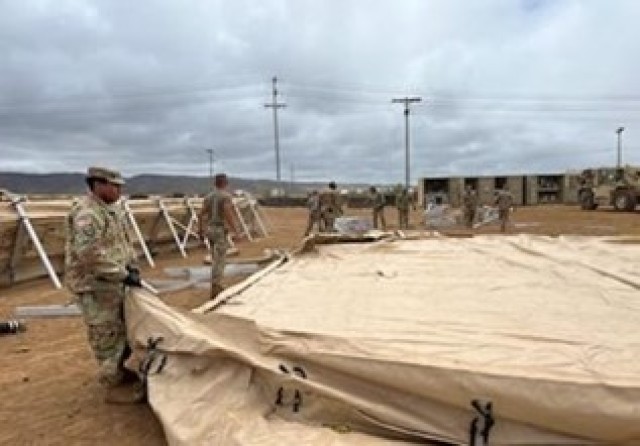 QLLEX 2022, SFC Christopher Wallace (92F) setting up CFFT for FSSP, Camp Pendleton, CA, June 8th, 2022.
