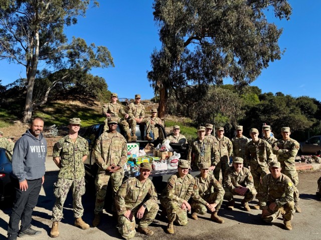 A joint services group from the Defense Language Institute Foreign Language Center, composed of 28 students and staff from the Army, Navy, Air Force and Coast Guard, complete a Norwegian Foot March Jan. 11, 2025. This was the second of two marches...