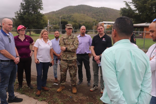 U.S. Army Corps of Engineers (USACE) headquarters Supplemental team traveled to Puerto Rico to meet with the recently commissioned Task Force Virgin Islands Puerto Rico (TF-VIPR)