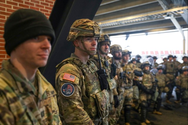 National Guard Bureau leaders meet with Guardsmen supporting 60th Presidential Inauguration