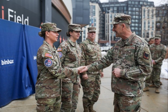 National Guard Bureau leaders meet with Guardsmen supporting 60th Presidential Inauguration