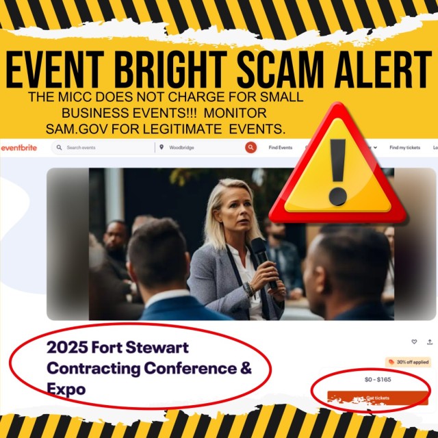 Small business event scam