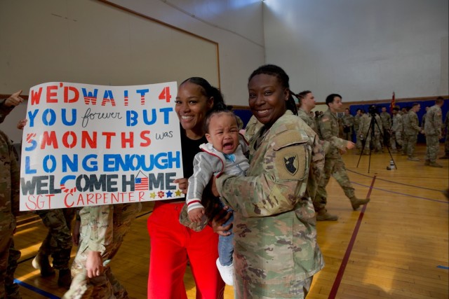 Bravo Battery, 1st Battalion, 1st Air Defense Artillery Regiment returns from Middle East deployment
