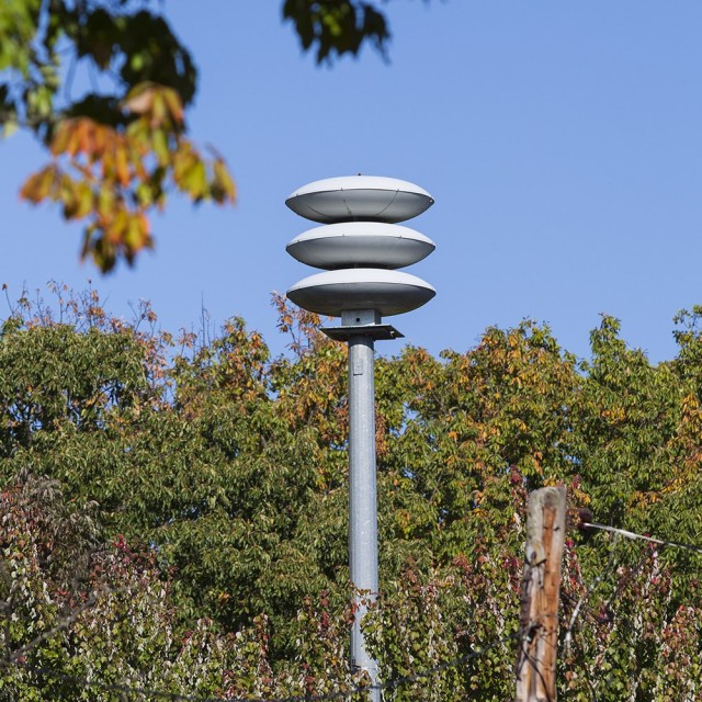 Fort Belvoir recently installed an Outfoor Tower, one of 17 across the installation, designed to forward information outdoors in emergencies.