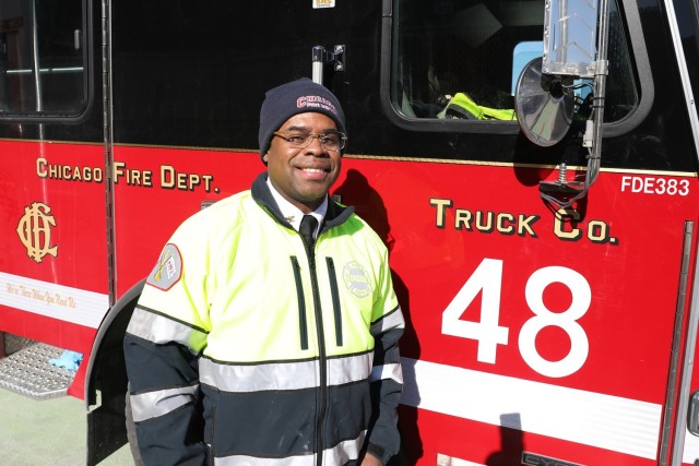 Soldier serves his country twice as firefighter and Army Reserve officer