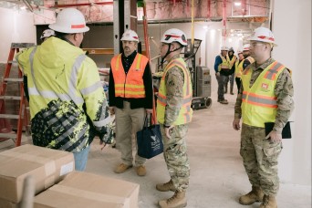 Army officer gaining engineering experience at Canandaigua VA Medical Center project