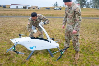 Oregon Guard Combat Medics Test Drone Delivery of Supplies