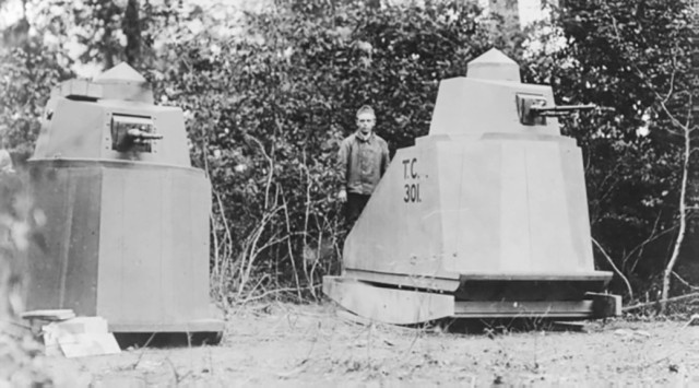 U.S. Tank Corps tank gunnery training devices of World War I