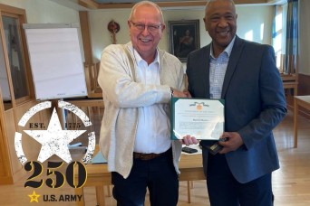 405th AFSB works council deputy chairman retires on Army’s 250th birthday year