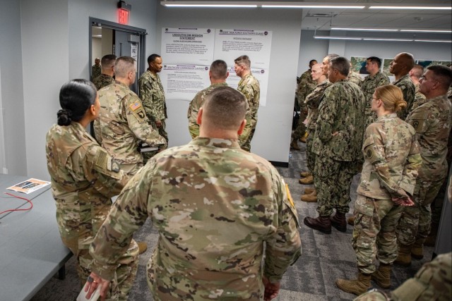 Admiral Alvin Holsey visits illegal aliens holding operations center at Naval Station Guantanamo Bay