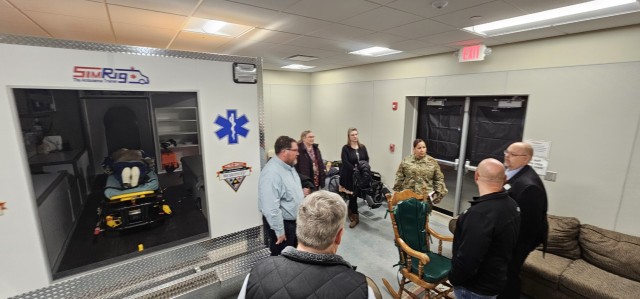 Members of the Fort McCoy (Wis.) Garrison command team and Fort McCoy personnel visit with leaders and staff of Western Technical College on Jan. 27, 2025, during a visit to a Western campus in Sparta, Wis. Fort McCoy Garrison Commander Col....
