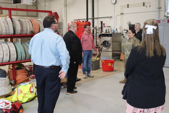 Members of the Fort McCoy (Wis.) Garrison command team and Fort McCoy personnel visit with leaders and staff of Western Technical College on Jan. 27, 2025, during a visit to a Western campus in Sparta, Wis. Fort McCoy Garrison Commander Col....