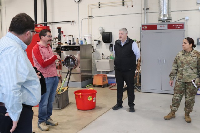 Members of the Fort McCoy (Wis.) Garrison command team and Fort McCoy personnel visit with leaders and staff of Western Technical College on Jan. 27, 2025, during a visit to a Western campus in Sparta, Wis. Fort McCoy Garrison Commander Col....