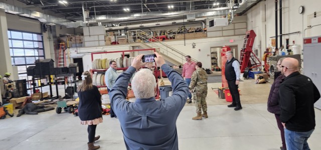 Members of the Fort McCoy (Wis.) Garrison command team and Fort McCoy personnel visit with leaders and staff of Western Technical College on Jan. 27, 2025, during a visit to a Western campus in Sparta, Wis. Fort McCoy Garrison Commander Col....