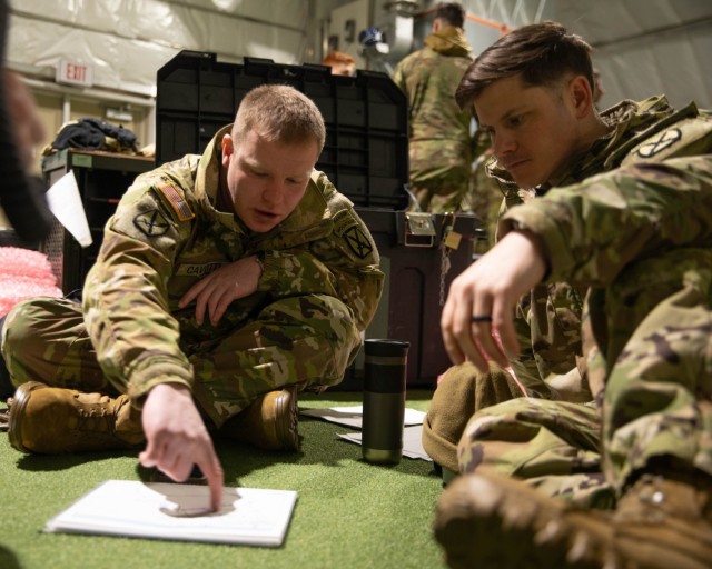 10th Mountain and 11th Airborne Division Soldiers train on radio operations