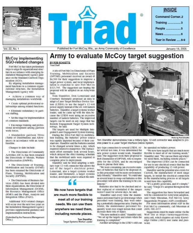 This Month in Fort McCoy History — January