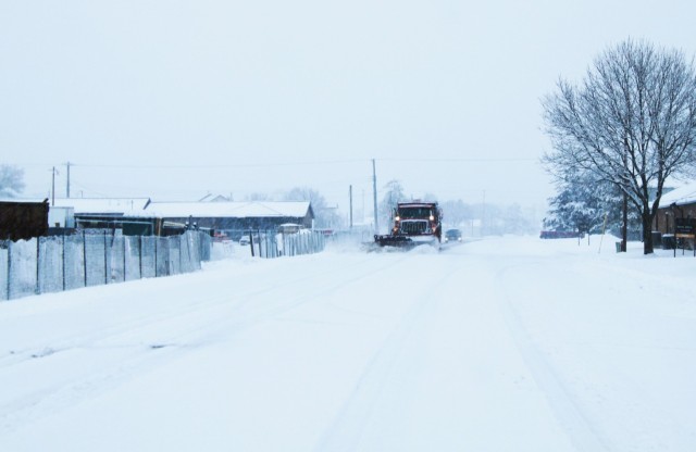 Fort McCoy snow-removal team gets to work during December 2024 snowfall events