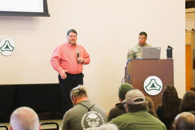 Fort McCoy Garrison commander, command team hold first town hall meeting for workforce for 2025