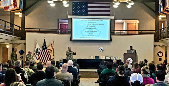 Fort McCoy Garrison commander, command team hold first town hall meeting for workforce for 2025