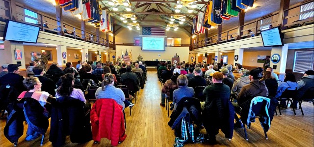 Fort McCoy Garrison commander, command team hold first town hall meeting for workforce for 2025