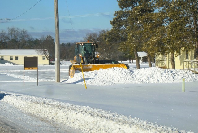 Fort McCoy snow-removal team gets to work during December 2024 snowfall events