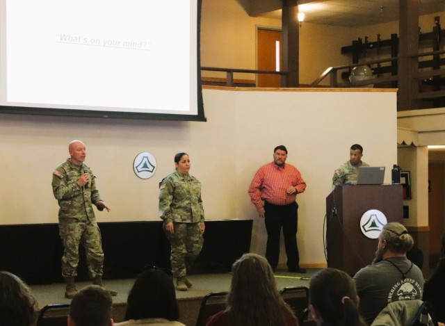 Fort McCoy Garrison commander, command team hold first town hall meeting for workforce for 2025