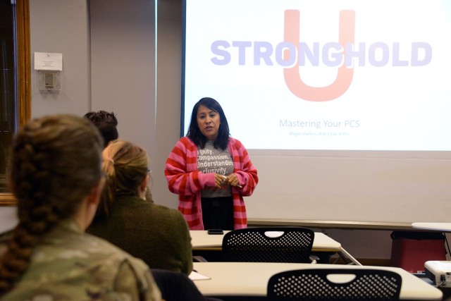 Stronghold Food Pantry Founder and CEO Monica Bassett explains how education — providing information to help prevent issues that can lead to food insecurity — ties into the Stronghold mission as the “Master Your PCS” class begins Feb....