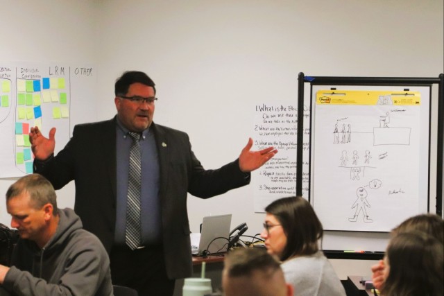 Fort McCoy Garrison command team members hold ‘lunch & learn’ with CES Intermediate Course students