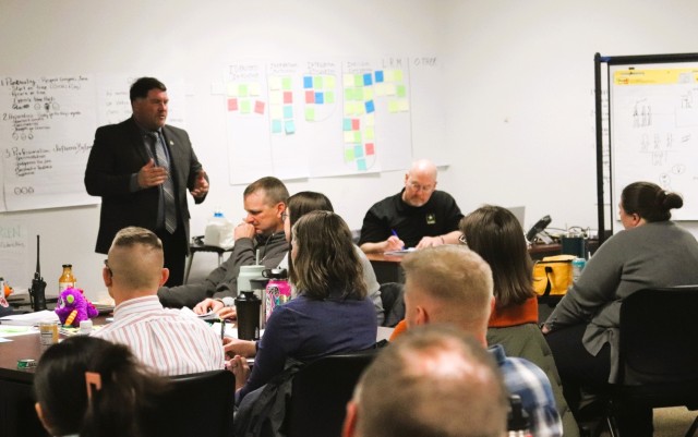 Fort McCoy Garrison command team members hold ‘lunch & learn’ with CES Intermediate Course students