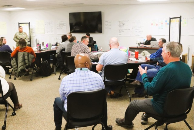 Fort McCoy Garrison command team members hold ‘lunch & learn’ with CES Intermediate Course students