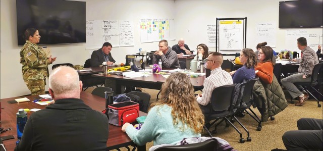 Fort McCoy Garrison command team members hold ‘lunch & learn’ with CES Intermediate Course students