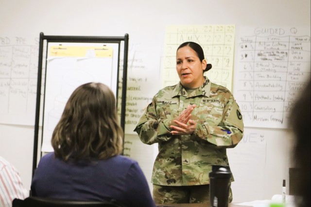 Fort McCoy Garrison command team members hold ‘lunch & learn’ with CES Intermediate Course students
