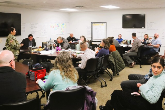 Fort McCoy Garrison command team members hold ‘lunch & learn’ with CES Intermediate Course students