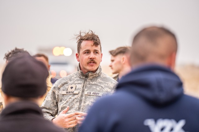 Soldiers assigned to Task Force Shikra train in conjunction with the ASG Kuwait Fire Department on UH-60 crew extraction on Camp Buehring, Kuwait, February 11, 2025. Aircraft familiarization and recovery operations ensure both crews and first...
