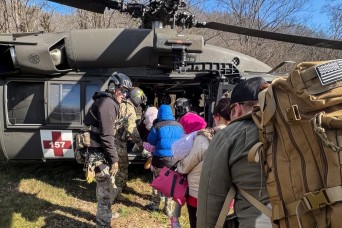 Kentucky, Indiana Guard Evacuates Hundreds Stranded by Floods