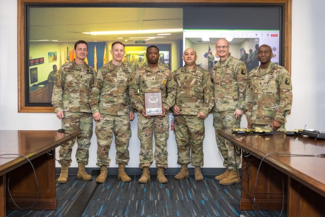 Brig. Gen. Van Den Bosch proudly presented “Champion Retention” belts to standout units that went above and beyond.