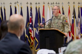 As more of his division deploys to Europe and as contingents from the 32nd Army Air and Missile Defense Command continue to deploy worldwide, mixed in w...