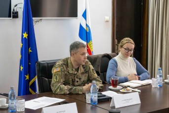 MIHAIL KOGĂLNICEANU AIR BASE, Romania – On Feb. 3 and Feb. 20, the commander of U.S. Army Garrison (USAG) Black Sea Lt. Col. Christopher Kuszniaj, met w...