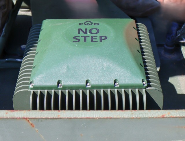 The anti-jam antenna of the MAPS GEN II.
